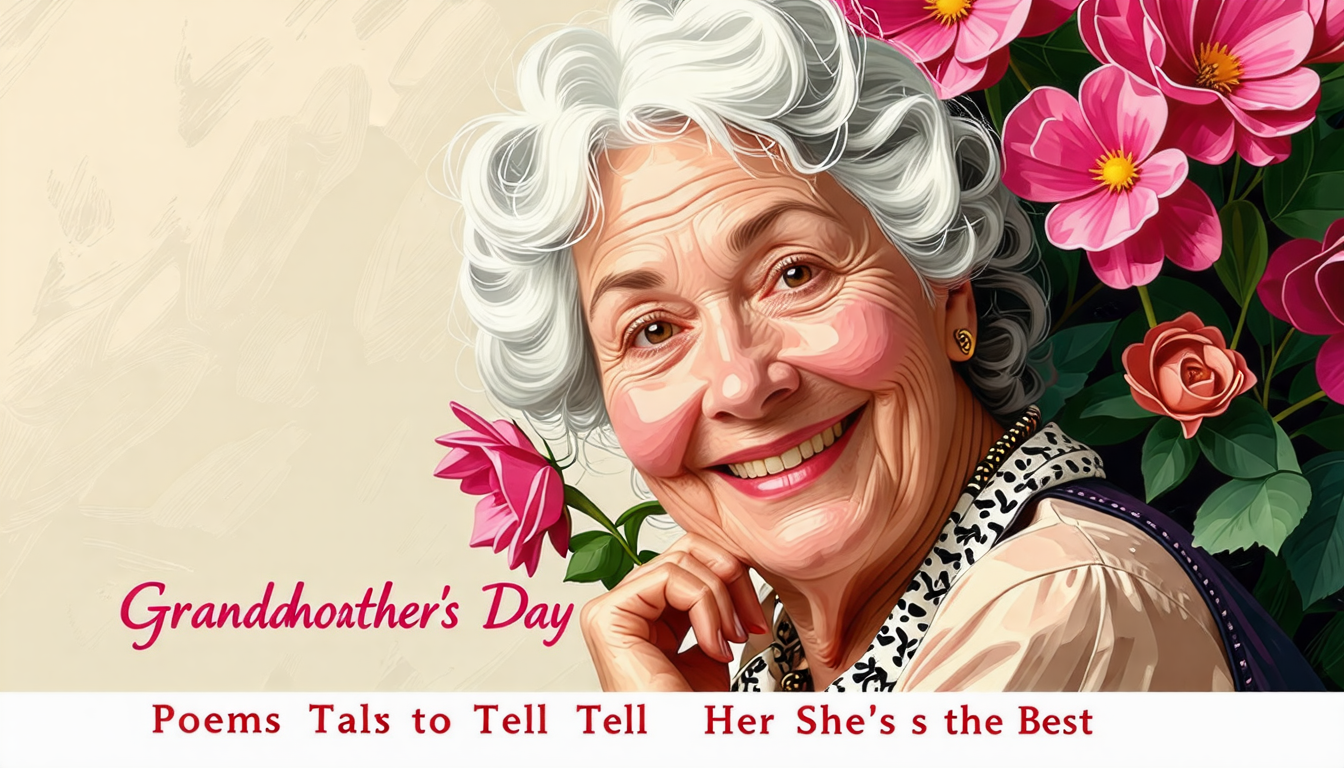 fête des grand-mères : découvrez des poèmes émouvants pour exprimer tout l'amour que vous lui portez et lui dire qu'elle est la meilleure.